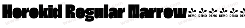 Herokid Regular Narrow字体转换